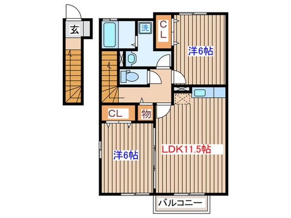 アンビックス利府壱番館の物件間取画像